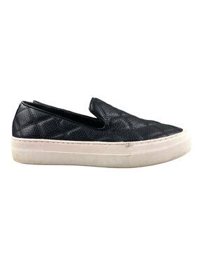 Steve Madden Women's Size 7M Globe Black Quilted Slip On Platform Sneakers Shoes